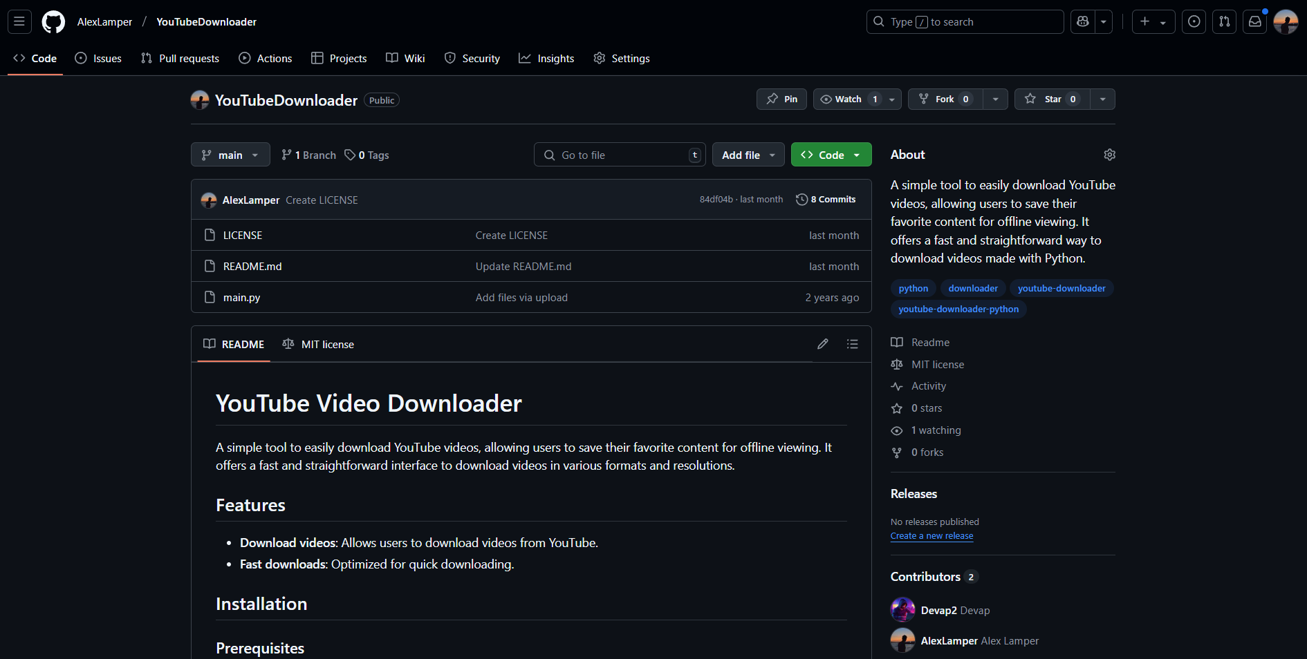 YoutubeDownloader